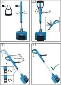 Güde Elektrische Oppervlakte- En Voegenreiniger - MET Telescopische Stang & 4 Voegenborstels - GUB 500 -Tuinhuis Shop 868x1200