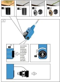 Güde Elektrische Oppervlakte- En Voegenreiniger - MET Telescopische Stang & 4 Voegenborstels - GUB 500 -Tuinhuis Shop 883x1200